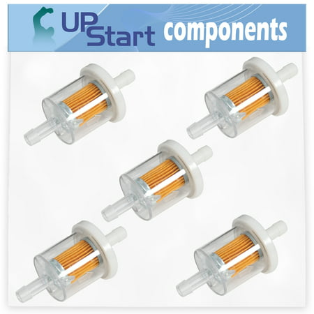 5-Pack 691035 Fuel Filter Replacement for Briggs & Stratton 161432-0036-02 - Compatible with 493629 Fuel Filter 40 Micron