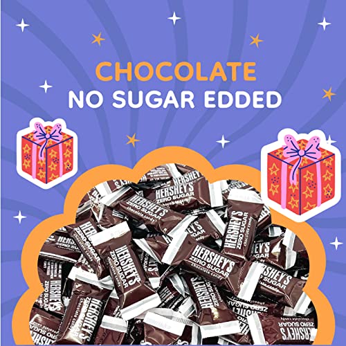 HERSHEY S Zero Sugar Milk Chocolate Candy Bars  Individually Wrapped (5 Pound Bag - Approx. 290 Count) thumbnail