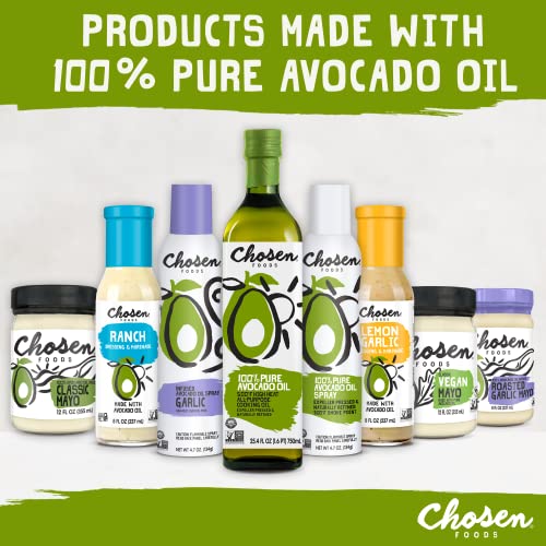 Chosen Foods 100% Avocado Oil-Based Classic Mayonnaise, Gluten & Dairy Free, Low-Carb, Keto & Paleo Diet Friendly, Mayo for Sandwiches, Dressings and thumbnail