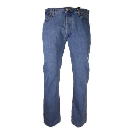Levis 501 Original Fit Jeans Straight Leg Button Fly Light Stoash 0134 34x32