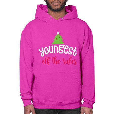 Youngest Elf the Rules Style 1253# - Christmas- Hoodie