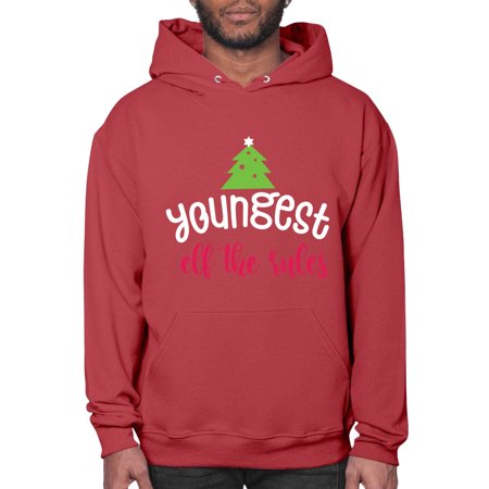 Youngest Elf the Rules Style 1253# - Christmas- Hoodie