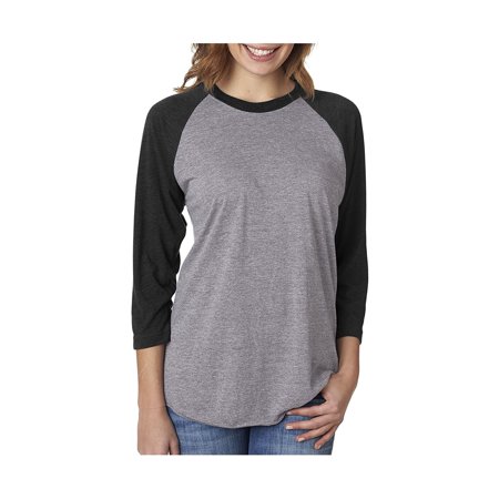 Next Level Active Apparel Unisex Tri-Blend 3/4-Sleeve Raglan - 6051