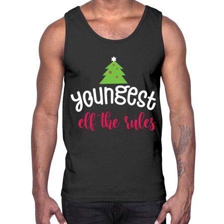 Youngest Elf the Rules Style 1253#- Christmas- Cotton Tank