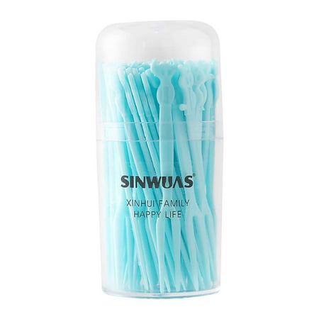 Cartoon Animal Disposable Fruit Fork Box with 50 Plastic Dessert Forks Fruit Forks Color Two Tooth Cake Forks 08HWC15A#10277 2022 the Hot Cartoon Anim