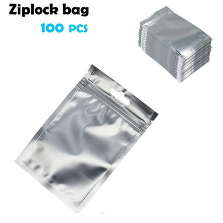 Miximx 100 Pieces Resealable Smell Proof Bags Holographic Ziplock Bags Flat Bags - Gifts Ltz Miximx 100 Pieces Resealable a-a#4719