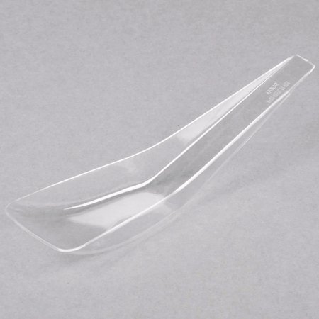 Fineline Tiny Temptations 6505-Cl 5  Tiny Tensils Disposable Clear Plastic Spoon - 200/Case