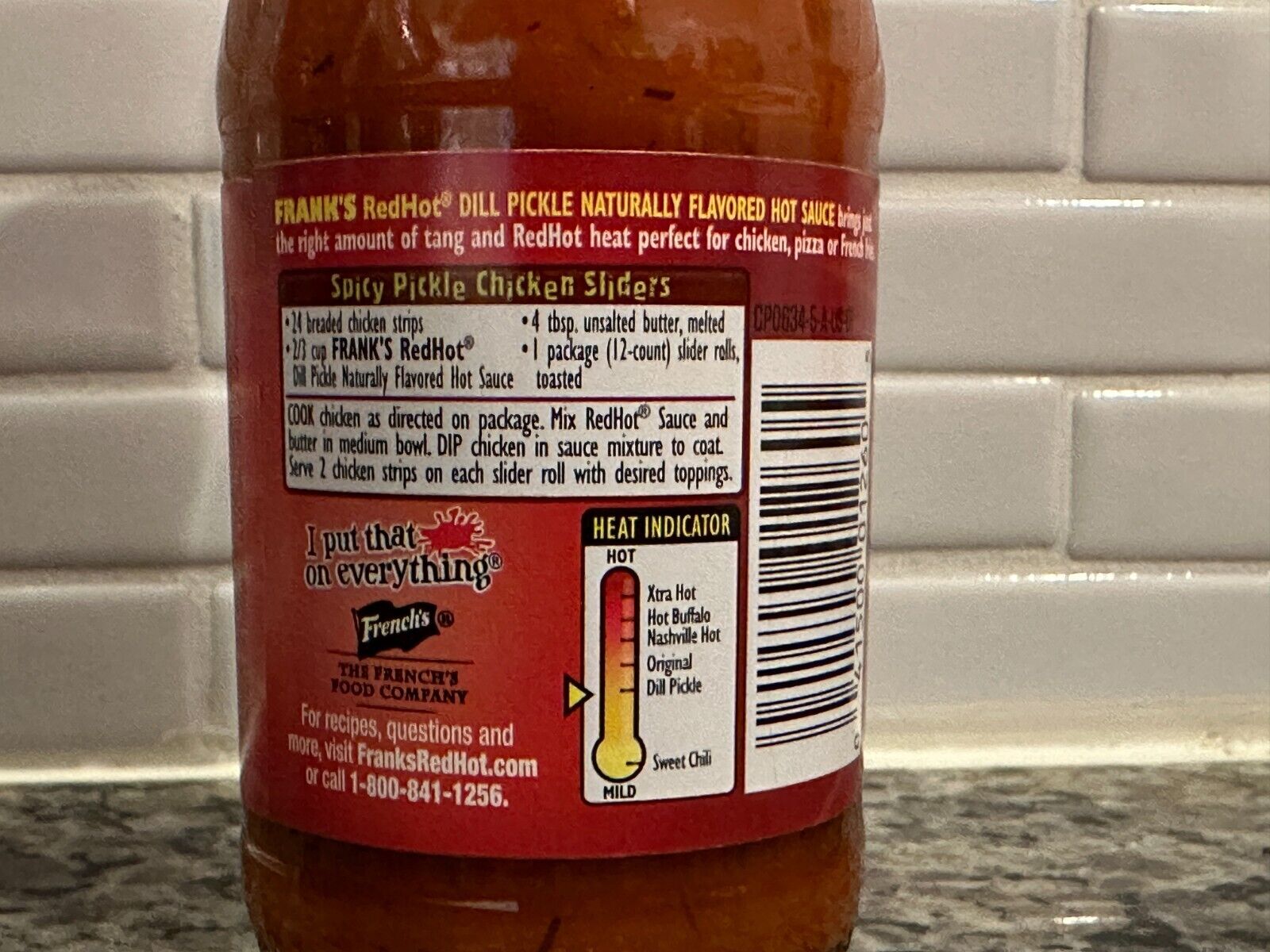 Frank's RedHot Dill Pickle Hot Sauce 5oz thumbnail