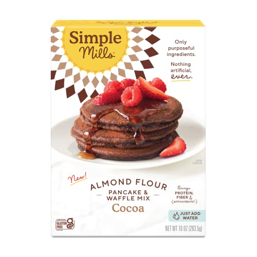 Simple Mills, Almond Flour Pancake and Waffle Mix Cocoa, 10 Oz (Case of 6)
