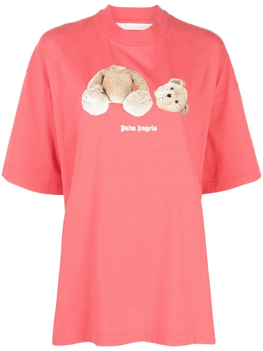 Palm Angels Logo-print T-shirt - 3460 CORAL BROWN