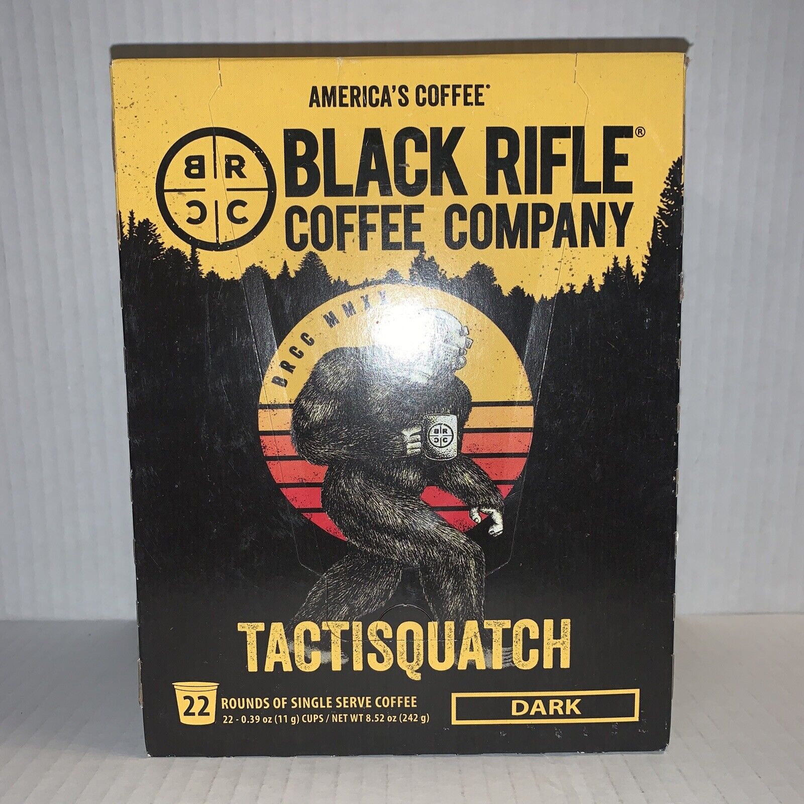 Black Rifle Coffee Company Tactisquatch Dark Roast Coffee Pods - 22ct