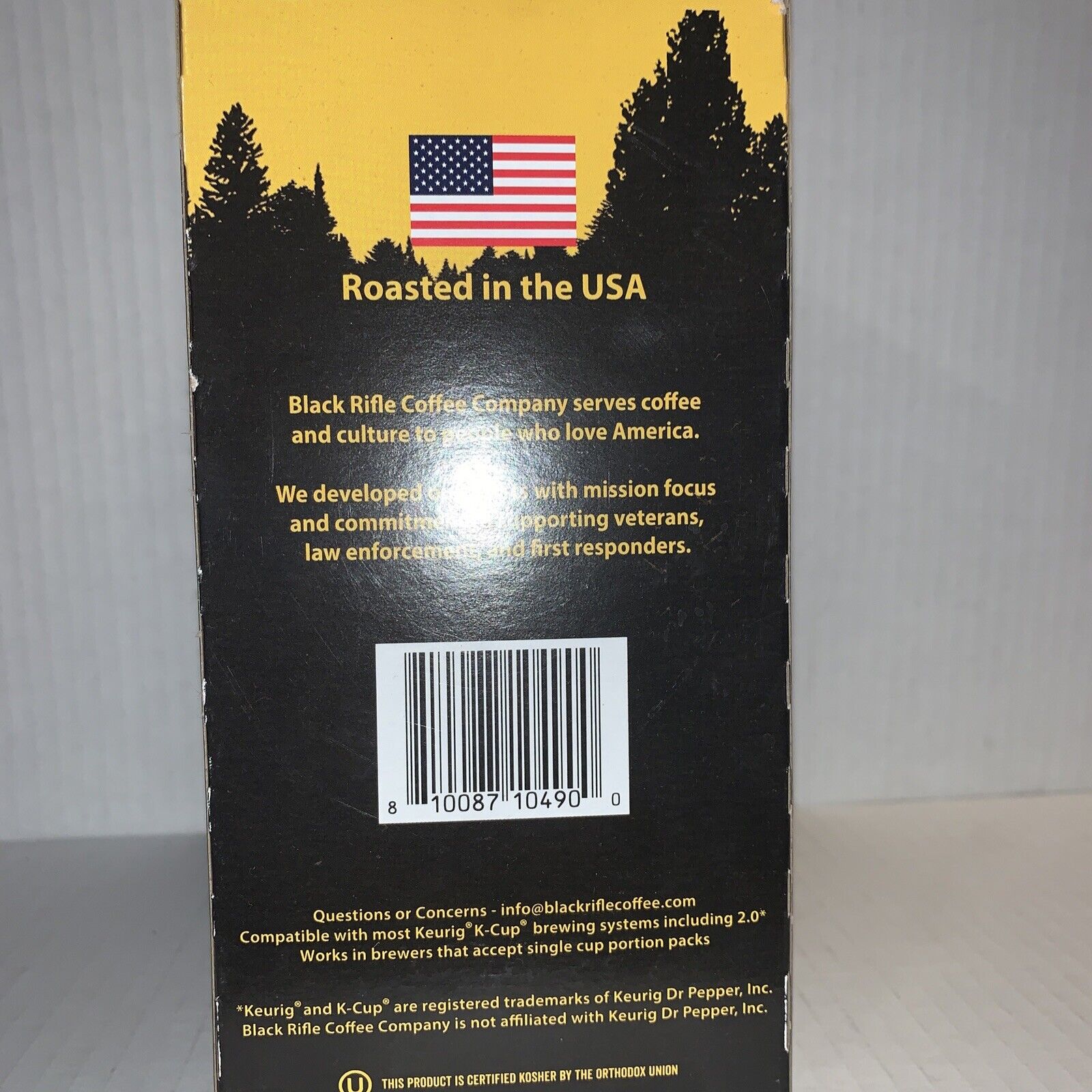 Black Rifle Coffee Company Tactisquatch Dark Roast Coffee Pods - 22ct thumbnail