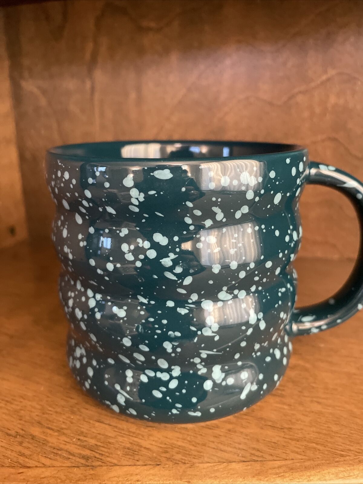 New Starbucks Blue & White Splatter Coffee Mug Suitable for Hot Beverages 12 Oz. thumbnail