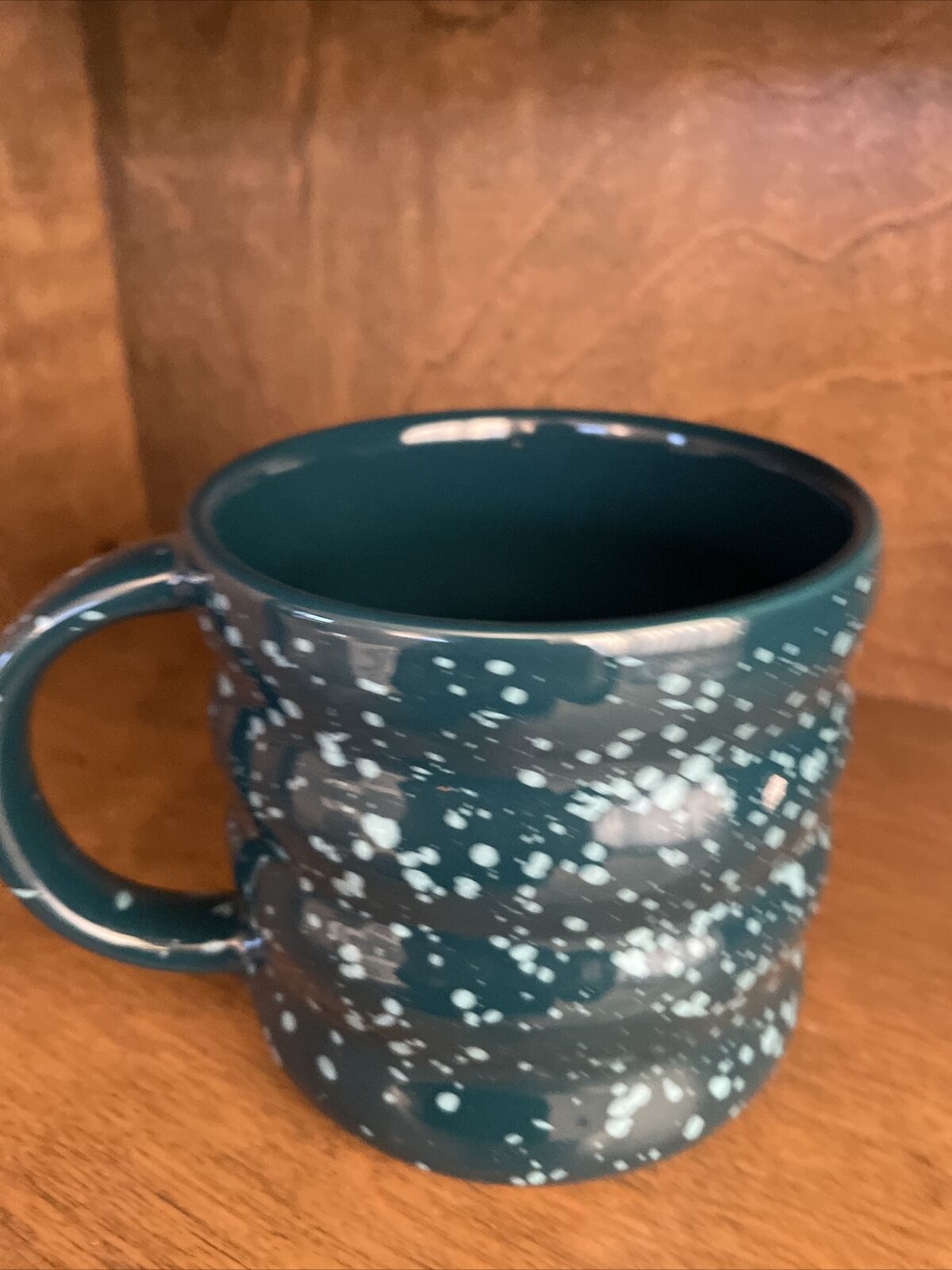 New Starbucks Blue & White Splatter Coffee Mug Suitable for Hot Beverages 12 Oz. thumbnail