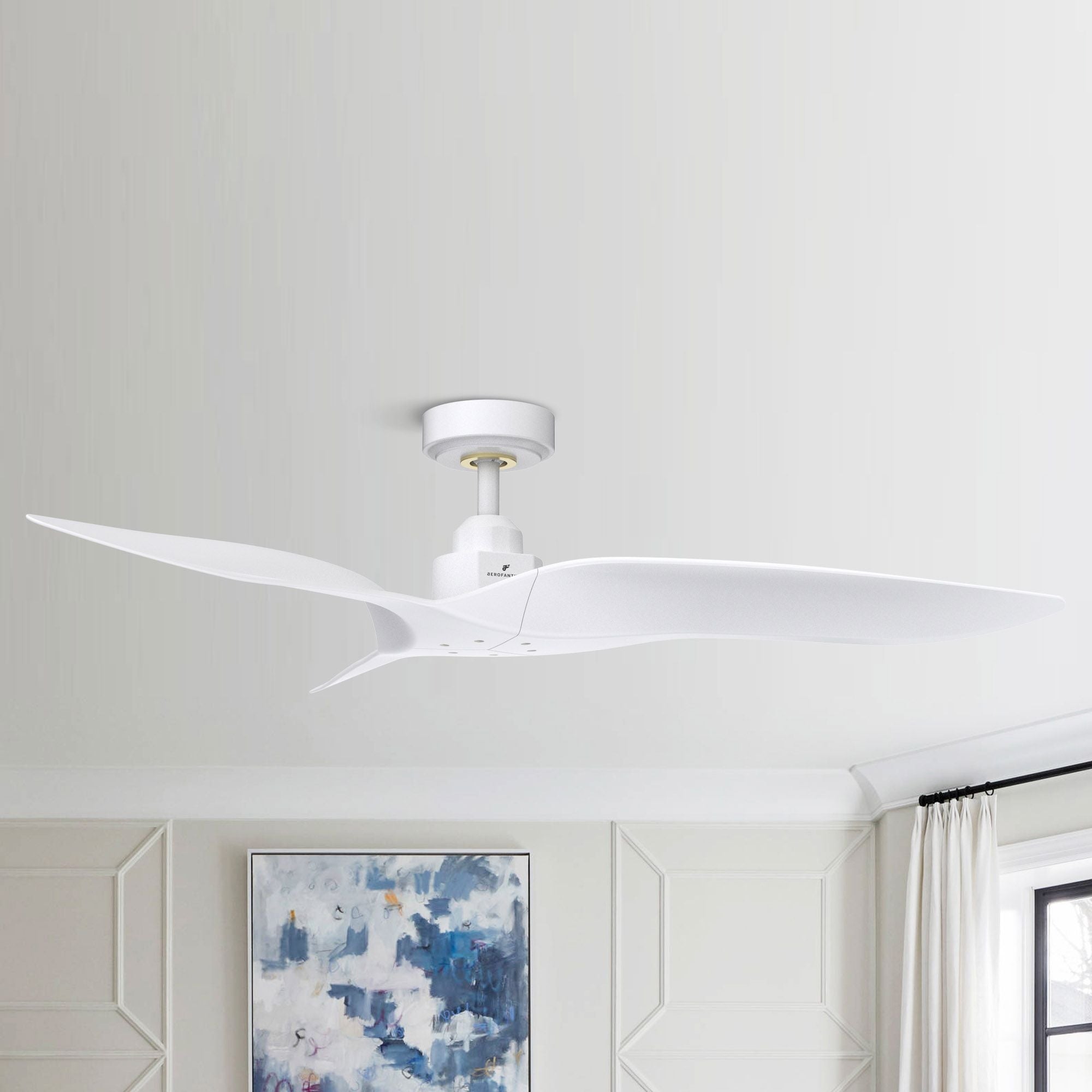 Parrot Uncle 52  Modern ABS 3-Blade Indoor/ Outdoor DC Motor Ceiling Fan Without Light Matte White