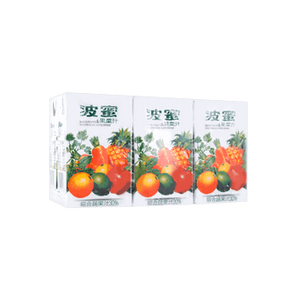 BOMY Mixed Fruit & Vegetable Juice - 30% from Concentrate, 6 Packs* 8.45fl Oz