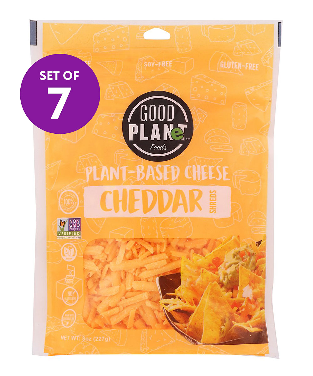 CHEDDAR PLANT-BASED CHEESE SHREDS, CHEDDAR