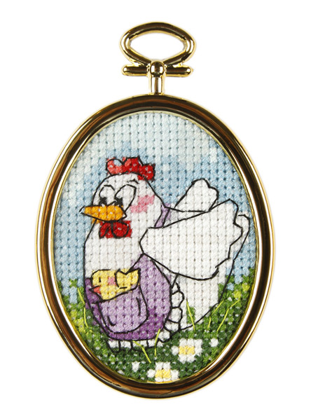 Hen Cross Stitch Kit