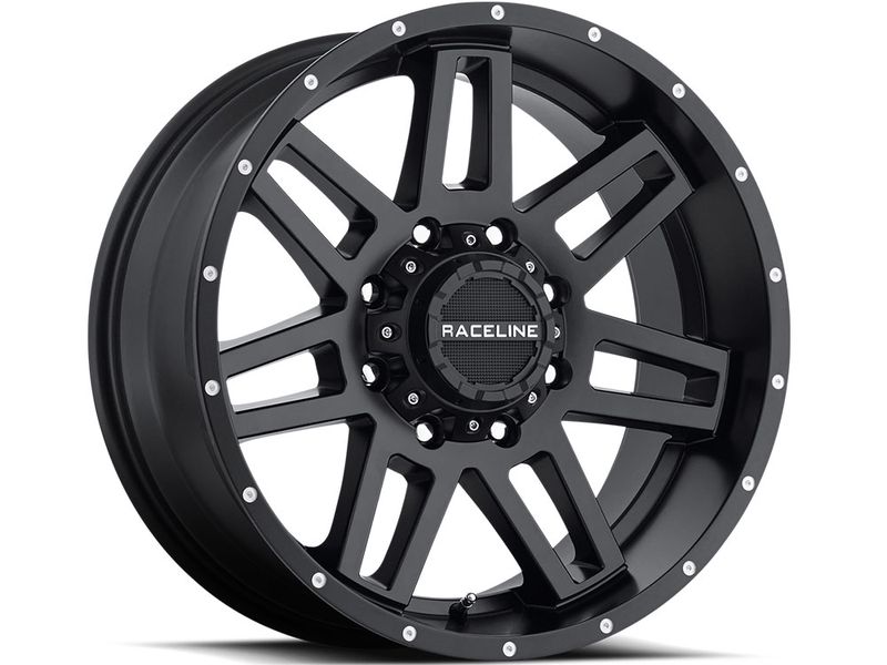 Raceline 931B-INJECTOR 16  Cast Aluminum Wheel  INJECTOR BLACK 16X8 5X4.5 0mm Fits Select: 2013 TOYOTA TACOMA DOUBLE CAB  2014 TOYOTA TACOMA