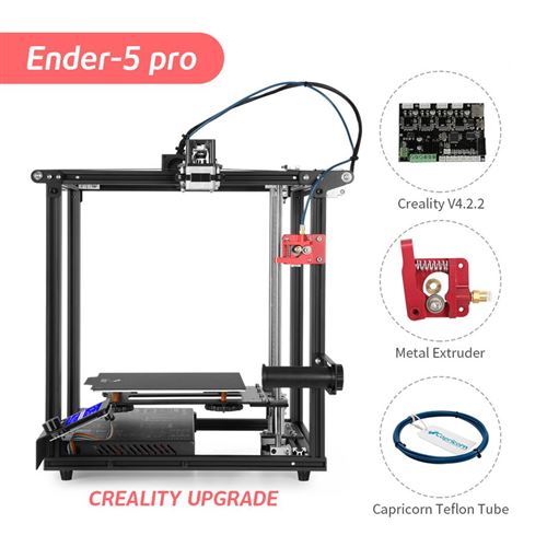 Imprimante 3D Creality Ender-5 Pro DIY+ Haute Précision Auto-assemblage 220*220*300mm
