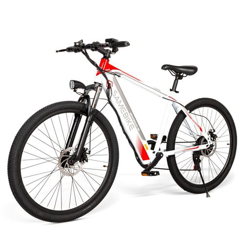 Vélo électrique SAMEBIKE SH26 30 Km/h Pneus 26 Pouces Blanc
