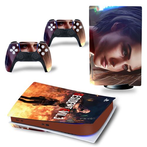 Autocollant Stickers De Protection Pour Console Sony PS5 Edition Standard - - Resident Evil (TN-PS5Disk-4397)