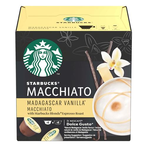 STARBUCKS by NESCAFE DOLCE GUSTO Vanille Macchiatto 12 Capsules 132g