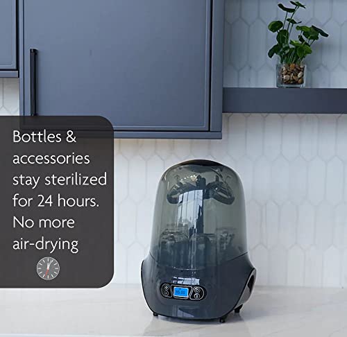 Baby Brezza Baby Bottle Sterilizer and Dryer Machine – Electric Steam Sterilization - Universal Fit - Pacifiers, Glass, Plastic, and Newborn Feeding