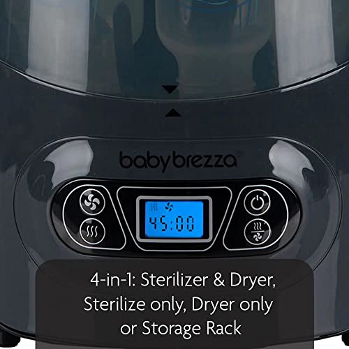 Baby Brezza Baby Bottle Sterilizer and Dryer Machine – Electric Steam Sterilization - Universal Fit - Pacifiers, Glass, Plastic, and Newborn Feeding