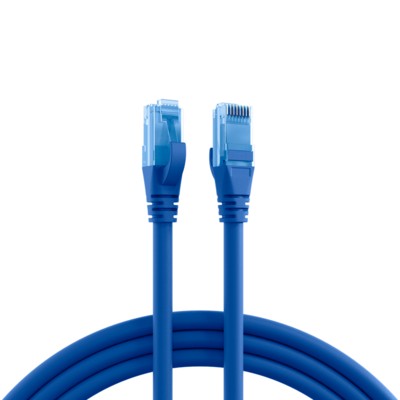 RJ45 Patchkabel U/UTP, Cat.6A, LSZH, Premium, 500MHz, 10m, Blau Das Ungeschirmte Cat.6A RJ45 Premium Patchkabel Gewährleistet Sehr Gute Eigenschaften