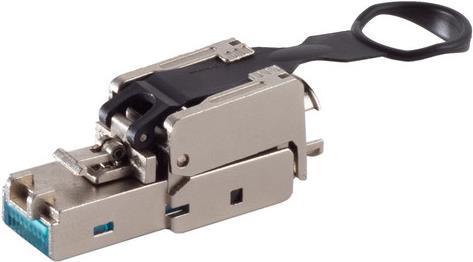 Shiverpeaks ®-BASIC-S--Netzwerkstecker, Cat. 6A Tool-less, RJ45 Stecker, Werkzeuglos, EasyPull, STP (BS08-51004)