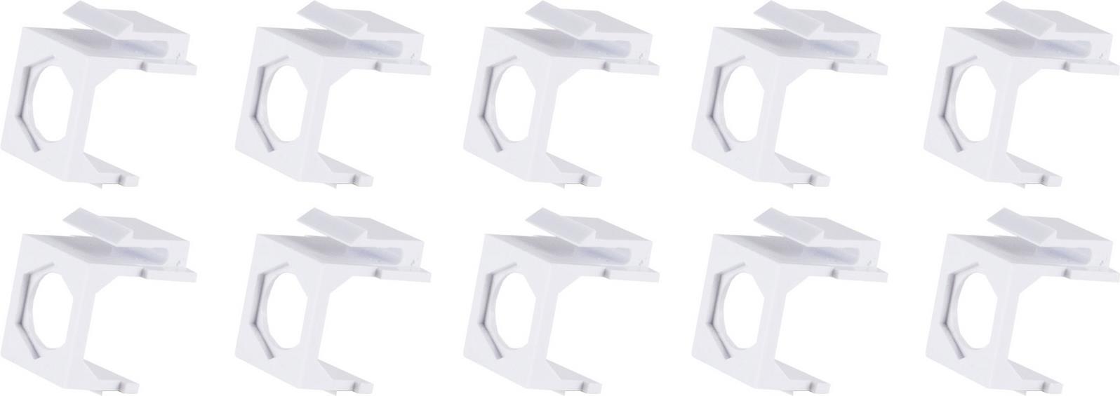 Shiverpeaks ®-BASIC-S--Keystone Leeradapter, Sechskant, Weiß, 10 Stück (BS08-10122)