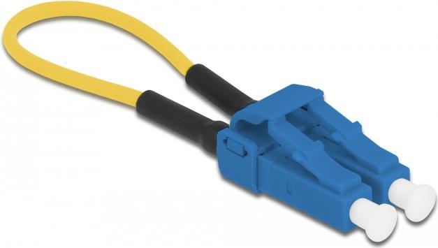 Delock - Loopback-Adapter - LC/UPC Einzelmodus (M) - Glasfaser - 9/125 Mikrometer - Blau, Gelb (86924)