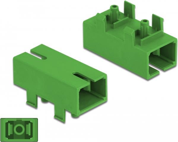 Delock - Netzwerkkoppler - SC Single-Modus (W) Bis SC Single-Modus (W) - Glasfaser - Simplex - Grün (86932)