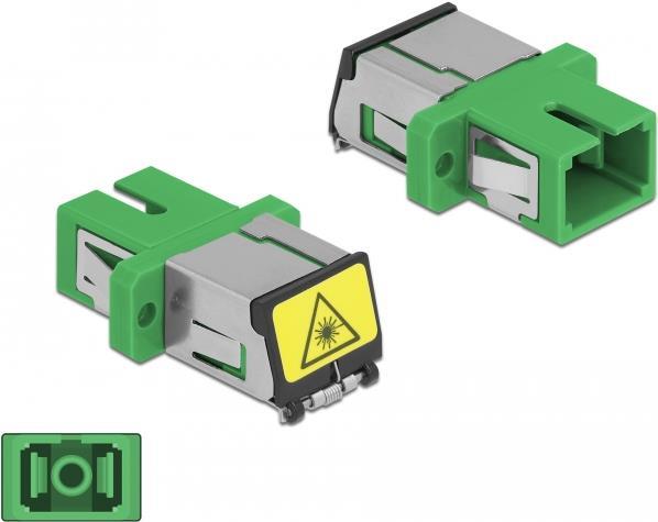 DeLOCK - Netzwerkkoppler - SC Single-Modus (W) Bis SC Single-Modus (W) - Glasfaser - Simplex - Grün (86887)