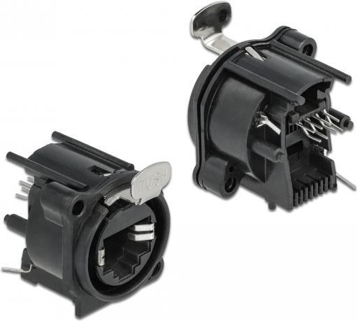 Delock - Modulare Eingabe - D-type, Jack to Solder - RJ-45 - Schwarz (87822)
