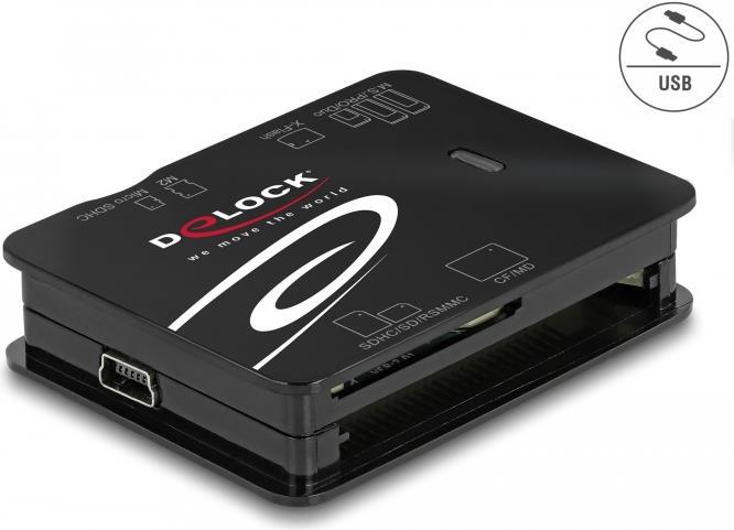 DeLOCK 91007 Card Reader USB 2.0 Black