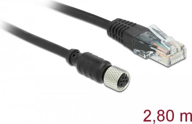 Navilock 63165 Kabelschnittstellen-/Gender-Adapter RJ-45 M8 Schwarz (63165)
