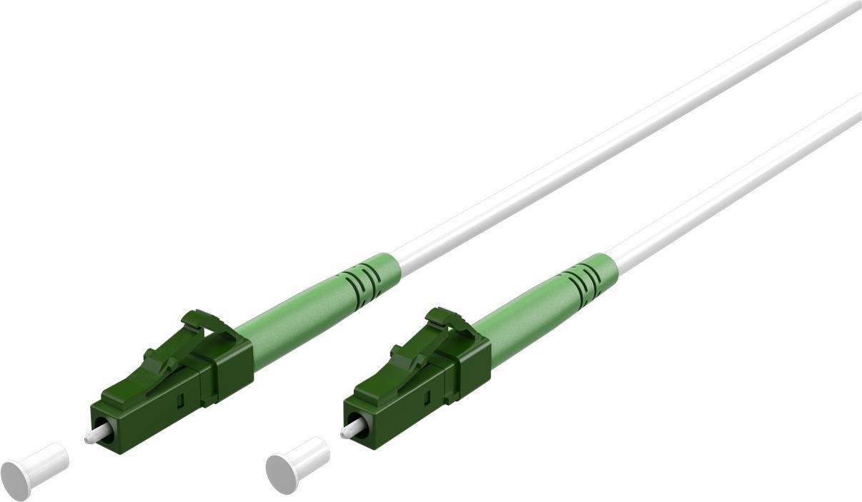 Goobay 59592 Glasfaserkabel 30 M LC/APC FTTH OS2 Weiß (59592)