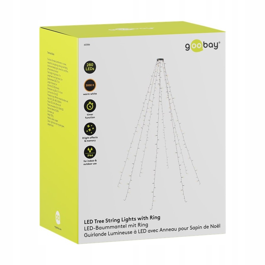 Goobay 280 LED-Baummantel Mit Ring (60386)