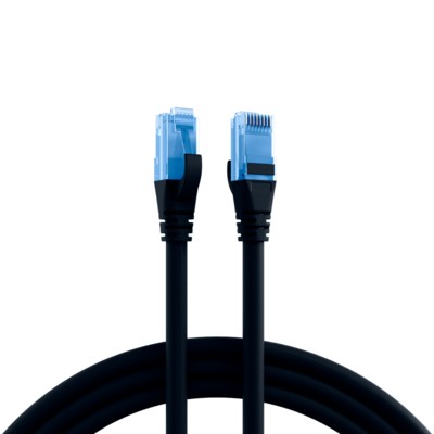 RJ45 Patchkabel U/UTP, Cat.6A, LSZH, Premium, 500MHz, 2m, Schwarz Das Ungeschirmte Cat.6A RJ45 Premium Patchkabel Gewährleistet Sehr Gute Eigenschaft