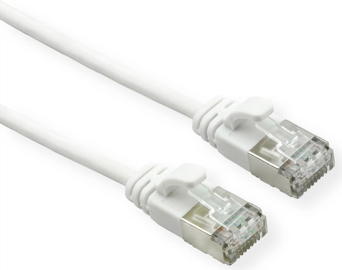 ROLINE GREEN U/FTP DataCenter Patchkabel Kat.6A (Class EA), LSOH, Slim, Weiß, 3 M (21.44.1703)