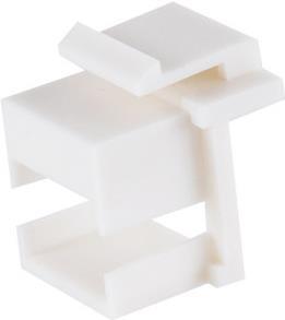 Shiverpeaks ®-BASIC-S--Keystone Leeradapter, Rechteck, Weiß, 10 Stück (BS08-10123)