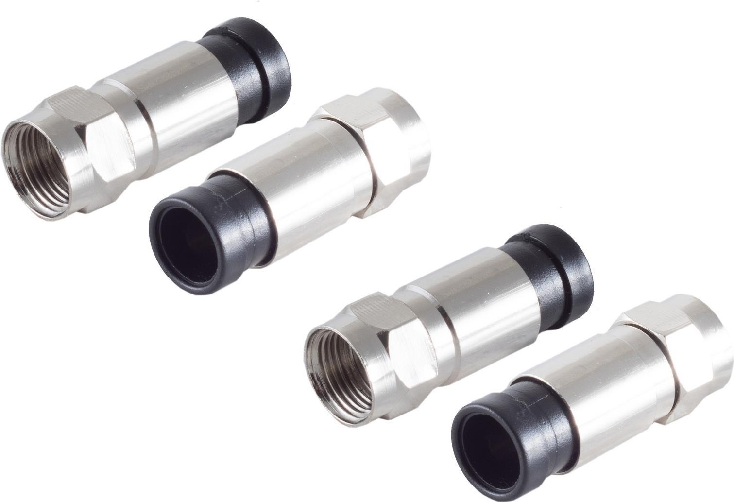 Shiverpeaks BS15-300114 F Connector 7mm Coaxial Cable 2 Pieces Com