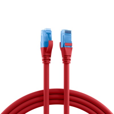 RJ45 Patchkabel U/UTP, Cat.6A, LSZH, Premium, 500MHz, 15m, Rot Das Ungeschirmte Cat.6A RJ45 Premium Patchkabel Gewährleistet Sehr Gute Eigenschaften 