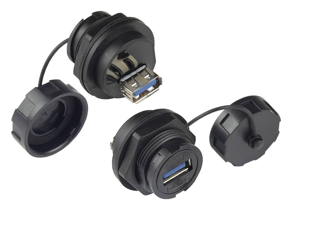 Alcasa IC04-U304 Wire Connector USB a Black
