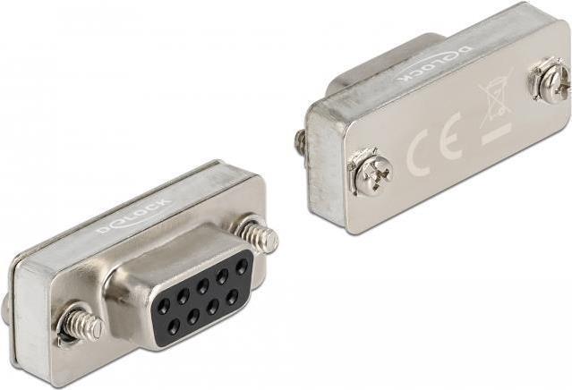 Delock - Loopback-Adapter - DB-9 (W) Schraubbar - EIA-232/422/485 - Silber (66827)