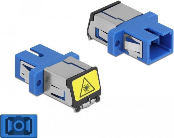 DeLOCK - Netzwerkkoppler - SC Single-Modus (W) Bis SC Single-Modus (W) - Glasfaser - Simplex - Blau (86888)
