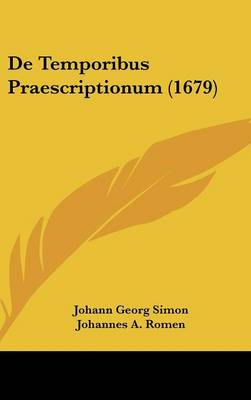 De Temporibus Praescriptionum (1679)