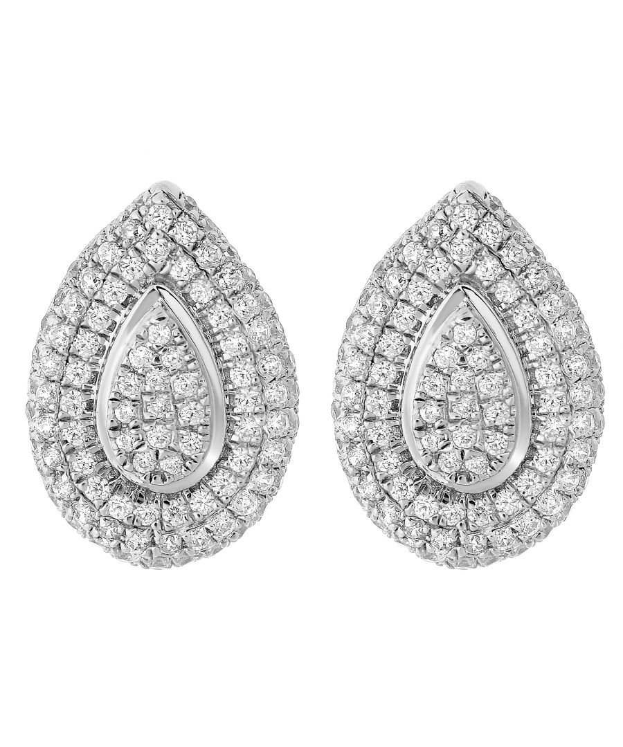Orphelia Womens 925 Sterling Silver Stud Earrings - ZO-5796 - One Size